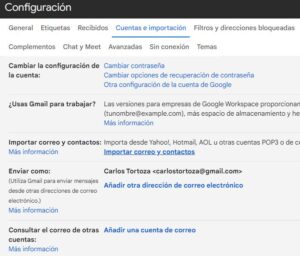 Configuración entrada- Creamos Tus Páginas